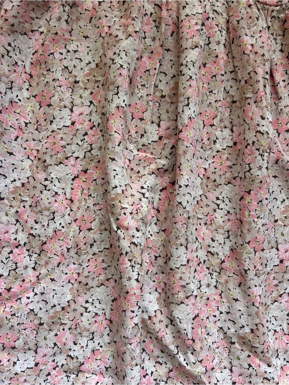 H&M Pink and Cream Floral Midi Dress - Picture 5 of 7